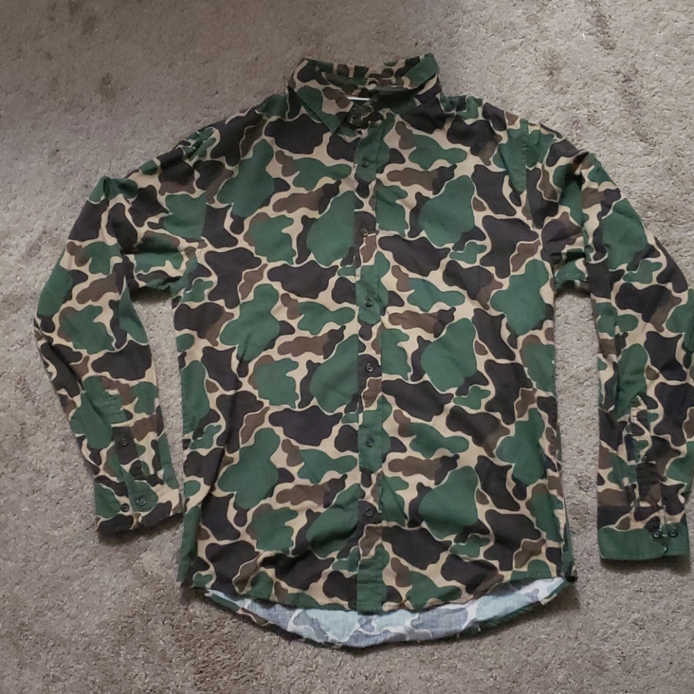 1901 Duck Camo Longsleeve Button Up